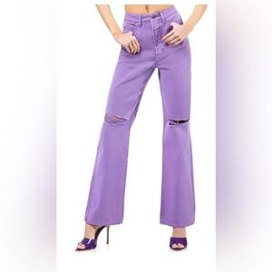 AFMR Oden Ripped‎ High Waist Wide Leg Jeans